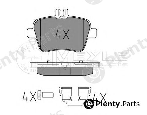  MEYLE part 0252484818 Brake Pad Set, disc brake
