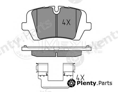  MEYLE part 0252572016 Brake Pad Set, disc brake