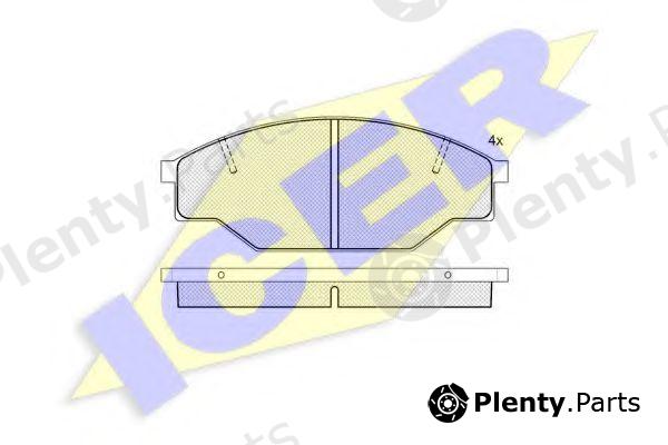  ICER part 140614 Brake Pad Set, disc brake