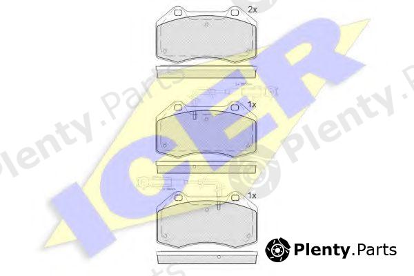  ICER part 181879-203 (181879203) Brake Pad Set, disc brake