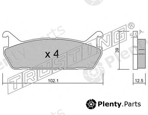  TRUSTING part 399.0 (3990) Brake Pad Set, disc brake