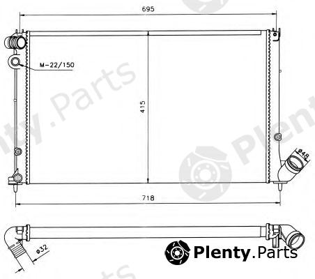  NRF part 58019 Radiator, engine cooling