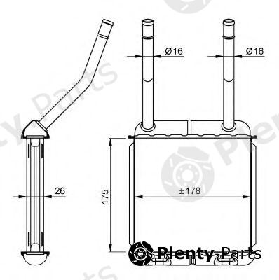  NRF part 58147 Heat Exchanger, interior heating