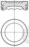  NÜRAL part 87-263107-10 (8726310710) Piston