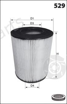  MECAFILTER part EL3696 Air Filter