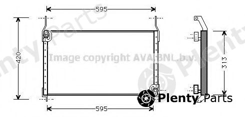  AVA QUALITY COOLING part FT5204 Condenser, air conditioning