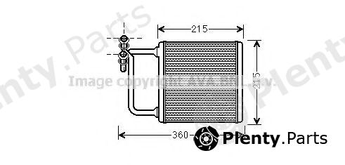  AVA QUALITY COOLING part MSA6470 Heat Exchanger, interior heating