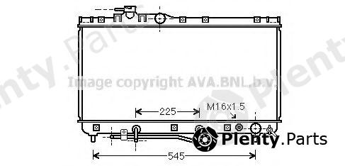  AVA QUALITY COOLING part TOA2184 Radiator, engine cooling