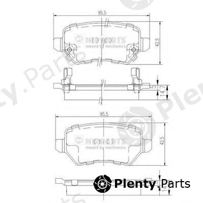  NIPPARTS part N3610310 Brake Pad Set, disc brake