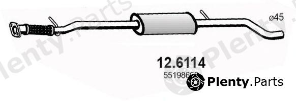  ASSO part 12.6114 (126114) Middle Silencer