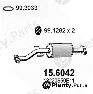  ASSO part 15.6042 (156042) Middle Silencer