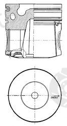  KOLBENSCHMIDT part 41081620 Piston