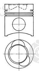 KOLBENSCHMIDT part 91683700 Piston