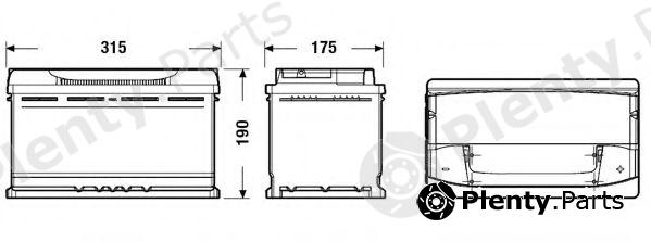  EXIDE part EA900 Starter Battery
