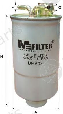  MFILTER part DF693 Fuel filter