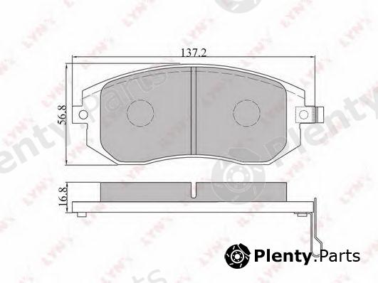  LYNXauto part BD7101 Brake Pad Set, disc brake