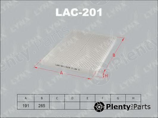  LYNXauto part LAC201 Filter, interior air