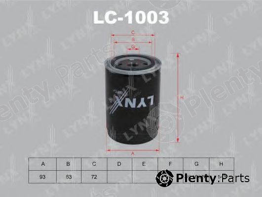  LYNXauto part LC1003 Oil Filter
