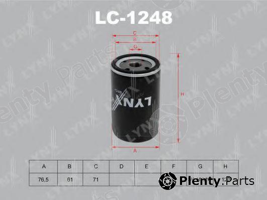  LYNXauto part LC1248 Oil Filter
