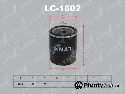  LYNXauto part LC1602 Oil Filter