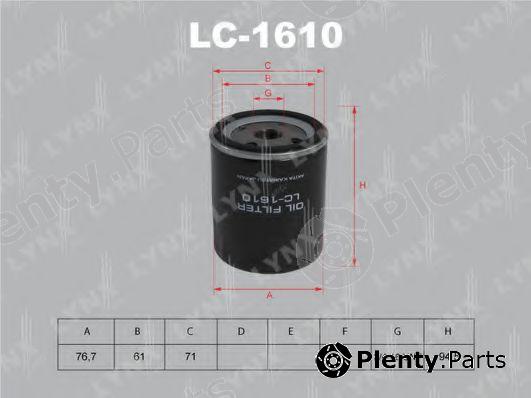  LYNXauto part LC1610 Oil Filter