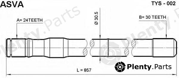  ASVA part TYS02 Replacement part