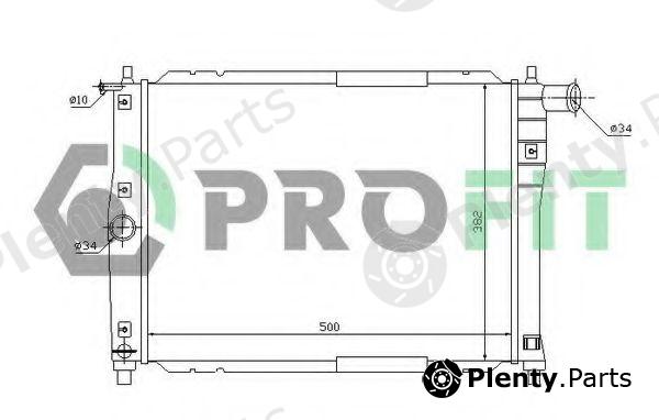  PROFIT part PR1106A2 Radiator, engine cooling