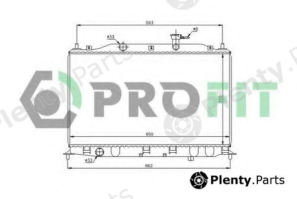  PROFIT part PR1804A1 Radiator, engine cooling