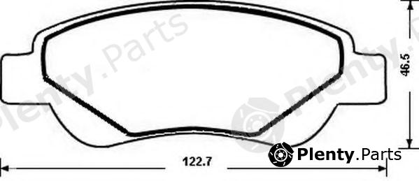  JURID part 573135J-AS (573135JAS) Brake Pad Set, disc brake