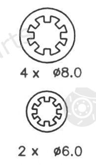  FERODO part FSB188 Brake Shoe Set