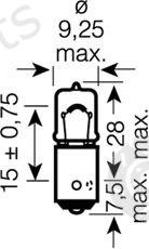  OSRAM part H6W Bulb, reading light