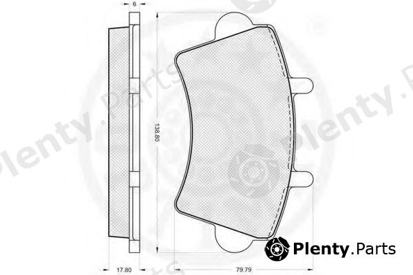  OPTIMAL part 81900 Brake Pad Set, disc brake