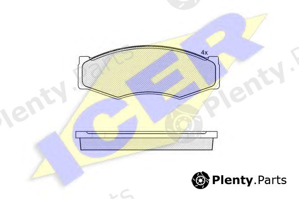  ICER part 140526 Brake Pad Set, disc brake
