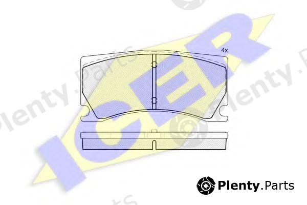  ICER part 182041 Brake Pad Set, disc brake