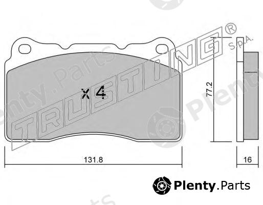  TRUSTING part 297.1 (2971) Brake Pad Set, disc brake