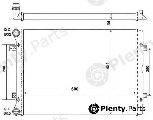  NRF part 53022 Radiator, engine cooling