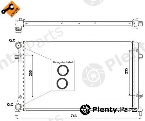 NRF part 53404 Radiator, engine cooling