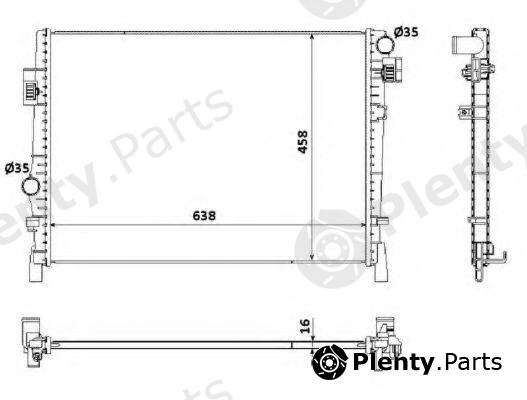  NRF part 53901 Radiator, engine cooling