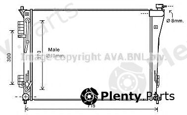 AVA QUALITY COOLING part HY2306 Radiator, engine cooling