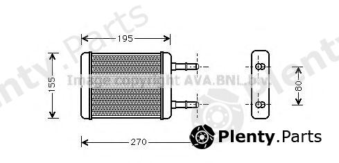  AVA QUALITY COOLING part HY6064 Heat Exchanger, interior heating