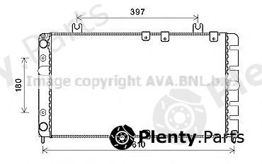  AVA QUALITY COOLING part LA2021 Radiator, engine cooling