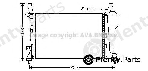  AVA QUALITY COOLING part MSA2363 Radiator, engine cooling