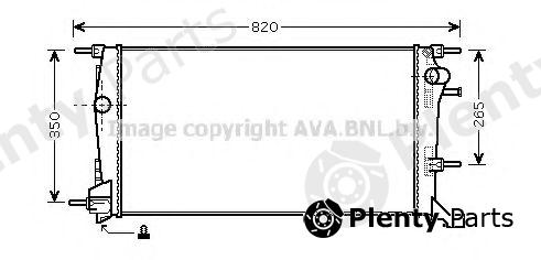  AVA QUALITY COOLING part RTA2409 Radiator, engine cooling