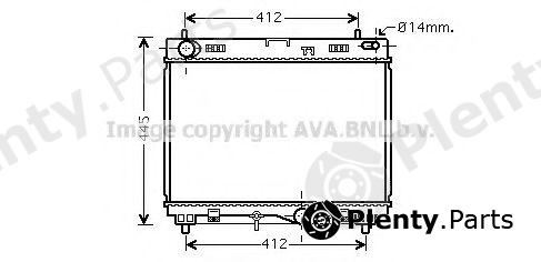 AVA QUALITY COOLING part TO2500 Radiator, engine cooling