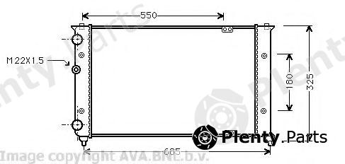  AVA QUALITY COOLING part VW2156 Radiator, engine cooling