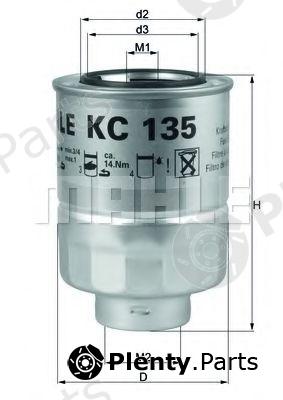  MAHLE ORIGINAL part KC135D Fuel filter