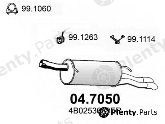  ASSO part 04.7050 (047050) End Silencer