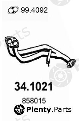  ASSO part 34.1021 (341021) Exhaust Pipe