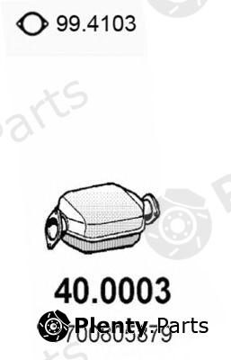  ASSO part 40.0003 (400003) Catalytic Converter
