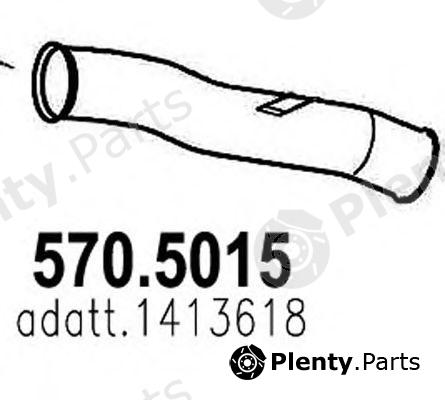  ASSO part 570.5015 (5705015) Exhaust Pipe
